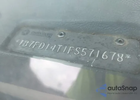 1985 Dodge D-Series D100/D150 z USA, uszkodzony, nr VIN 1B7FD14T1FS571678